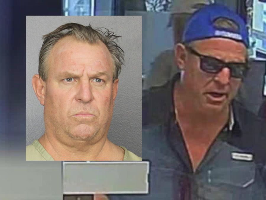 Palm Beach Gardens police said a bank robbery suspect was arrested in Pompano Beach in connection with a heist at a Wells Fargo bank earlier this week.