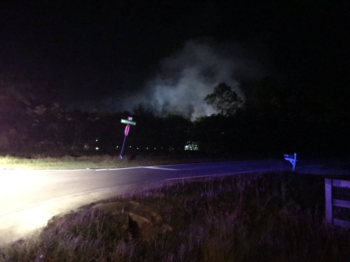 RV fire in Jupiter Farms. A firefighter told no one was hurt. This is off 110 Ave N.