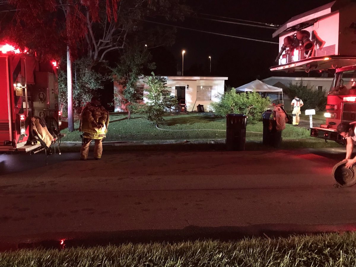 A fire broke out at a home on West La Salle Street in Tampa this morning. Two adults, two children, and two dogs escaped uninjured. They will be receiving assistance from family members. TFR says clothing near some sort of electrical appliance started the fire.   