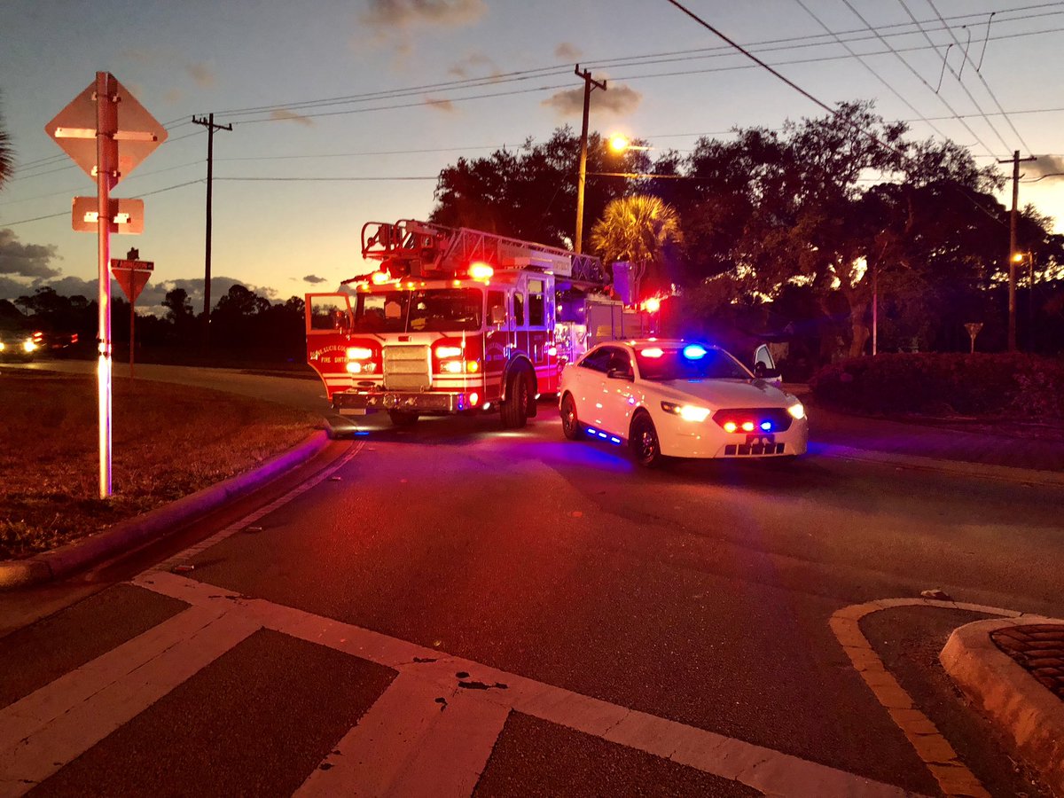 Man hurt in motorcycle crash in Port St. Lucie.    