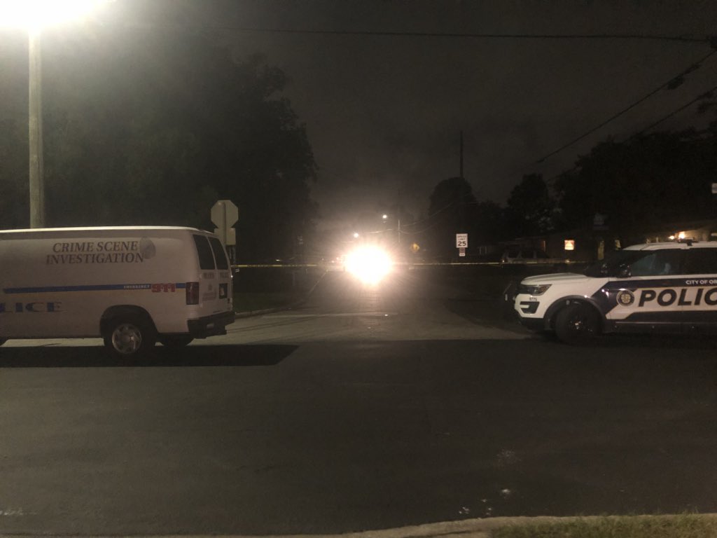 Two shot on Wells St in Orlando. A man died here, and a woman was injured
