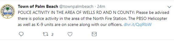 The Palm Beach Sheriff's Office helicopter is out searching for three people in Palm Beach.    