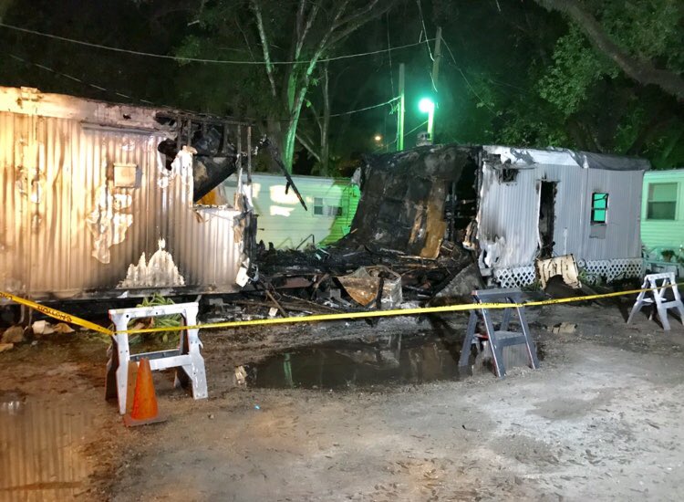 1 person taken to hospital after Tampa mobile home fire    
