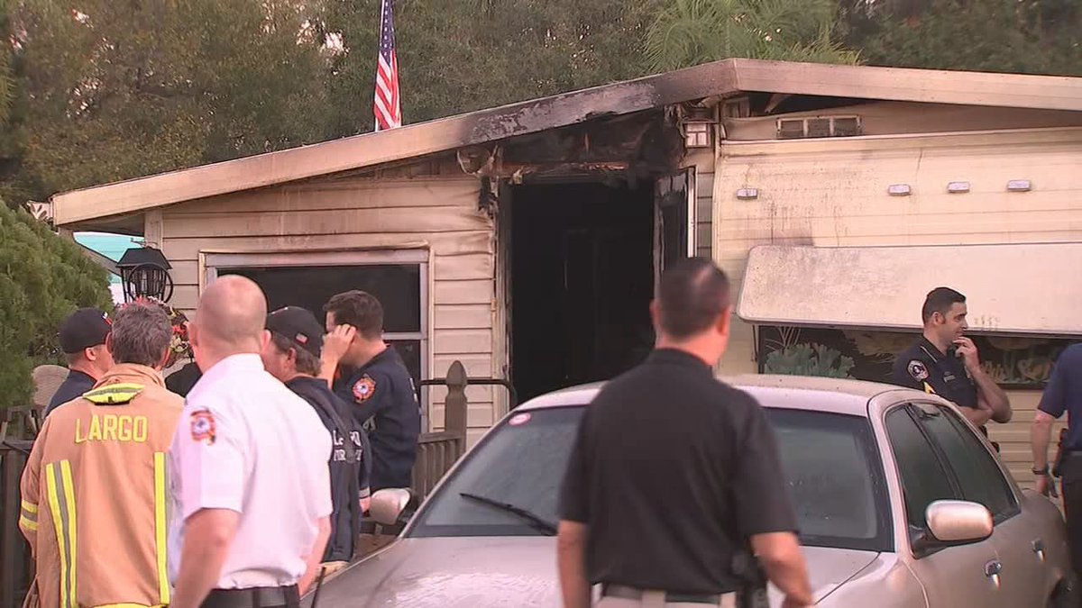 At least two people were found dead following a mobile home fire in Largo.