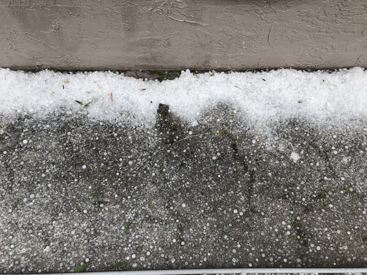 Hailstorm hits Indialantic this morning.   