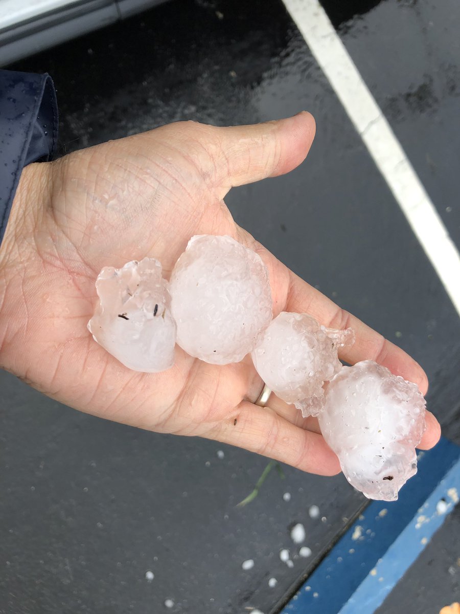 Hailstorm hits Indialantic this morning.   