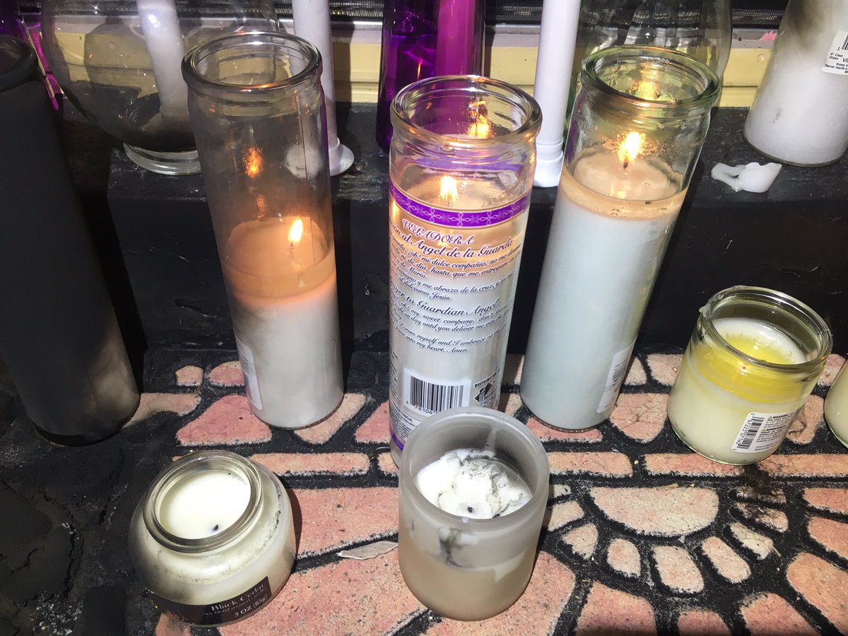 Miami Gardens police are searching for Danette Simmons' killer. Dozens of her friends and family members placed candles and teddy bears the doorstep of her house, where she was gunned down Thursday night in what her granddaughter says was a dispute over a dog.   