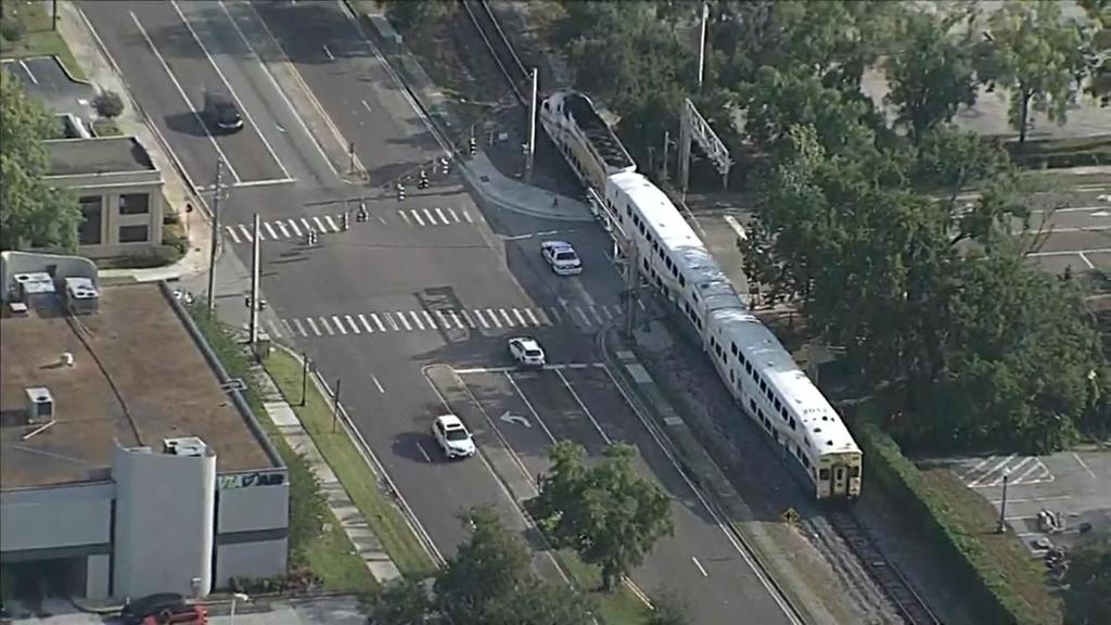 SunRail train strikes vehicle in Maitland    