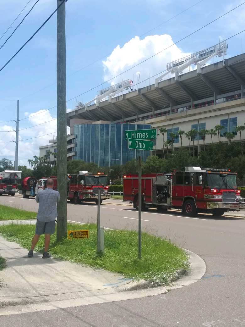 Tampa Fire Rescue: Two contracted workers transported with burns after gas ignited at Raymond James Stadium