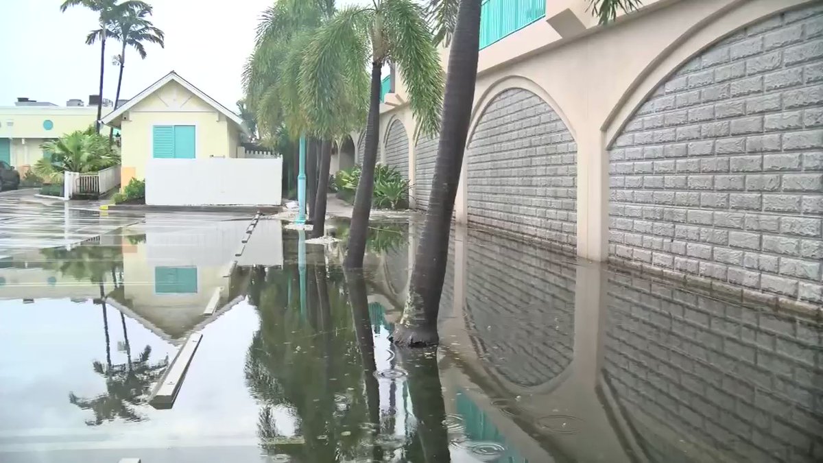 New video of flooding in Boynton Beach. This is the Banana Boat restaurant across from Two Georges.   