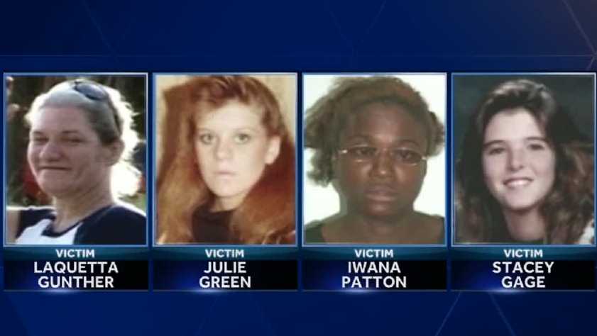 Four women in Volusia County, Laquetta Gunther, Julie Green, Iwana Patton and Stacey Gage, were murdered between December 2005 and January 2008, though officials believe the last victim was murdered in December 2007.