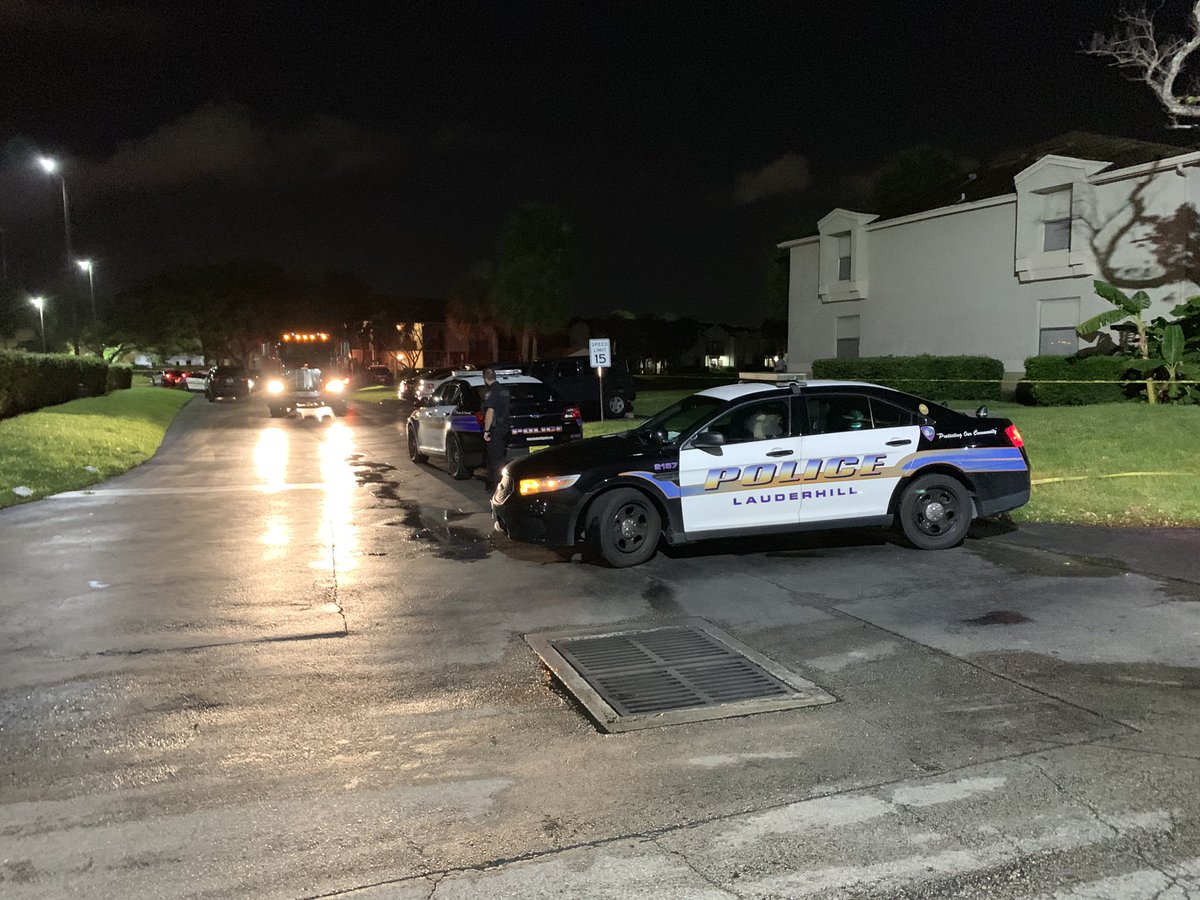 Lauderhill police  LPDPIO  confirm this was a shooting. Woman found in car with multiple gunshot wounds. After a brief standoff, officers later took her girlfriend into custody. Unclear what charges she will face. 