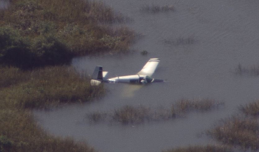 The plane that went down in a marsh near the Northeast Regional Airport in StAugustine.