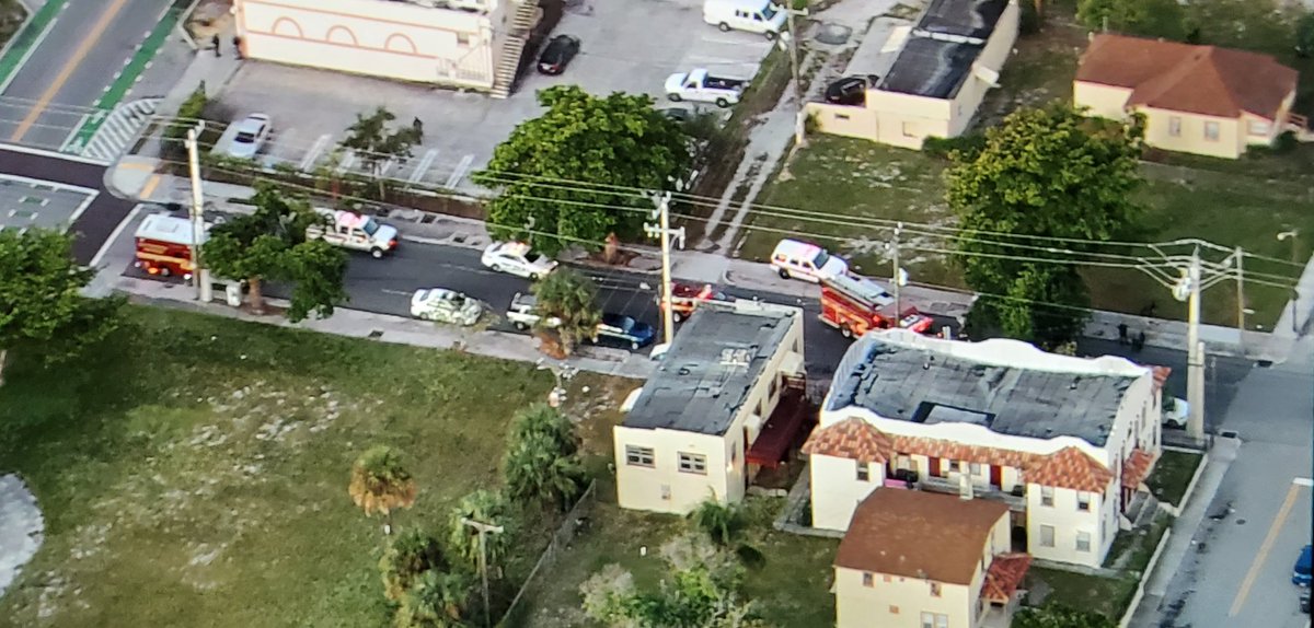 Side street roll over crash Spruce avenue and 16th street in West Palm Beach
