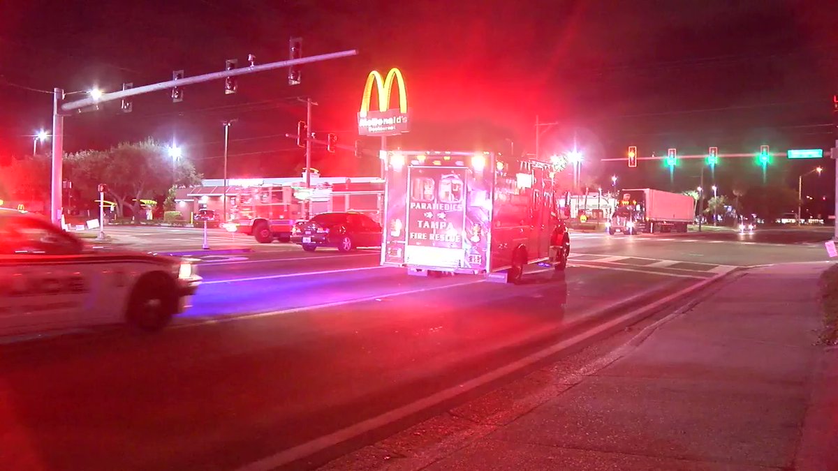 A Tampa Police Officer was rushed to the hospital after a confrontation with a suspect. She was hit in the head with pliers by a man breaking into the Advance Auto Parts on N. 50th St. The suspect is in custody and the officer is stable.