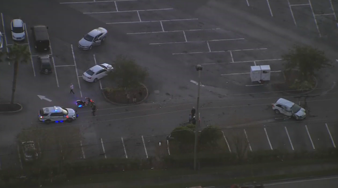 Crash near University Blvd and Dean Road has been moved to a parking lot. 