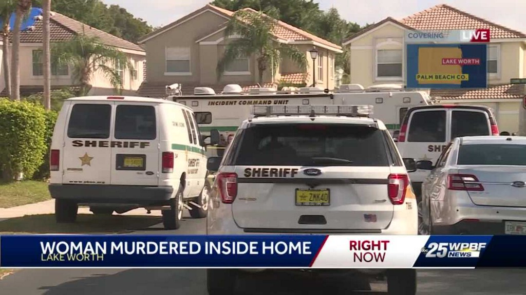 Palm Beach County Sheriff's detectives are investigating the death of a 49-year-old woman in her home on Torch Key Street in western Lake Worth. In custody is Wilfrid Buteau, 54, charged with second-degree murder.