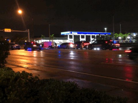 Hit and run crash leaves a pedestrian dead in Fort Lauderdale. This happening in the westbound lanes of Sunrise Blvd between Nw 15 Ave and Powerline Rd. Medical examiners officer on scene.