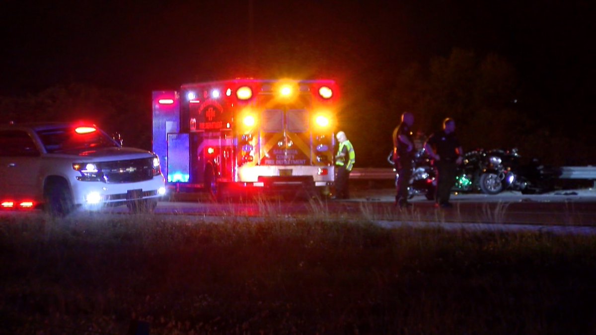 Four motorcyclists were rushed to the hospital after a terrible crash that snarled traffic for hours in Sarasota on Wednesday. one motorcyclist was killed