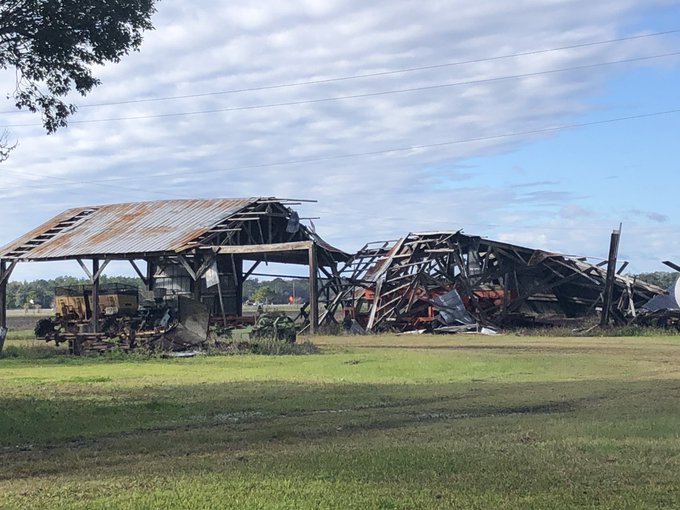 Elkton storm damage: Possible tornado rips roof off business, damages barns