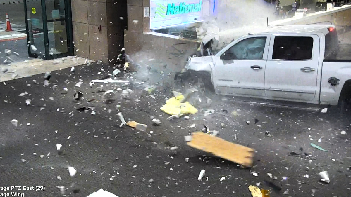 Videos show speeding truck slamming into Sarasota-Bradenton International Airport