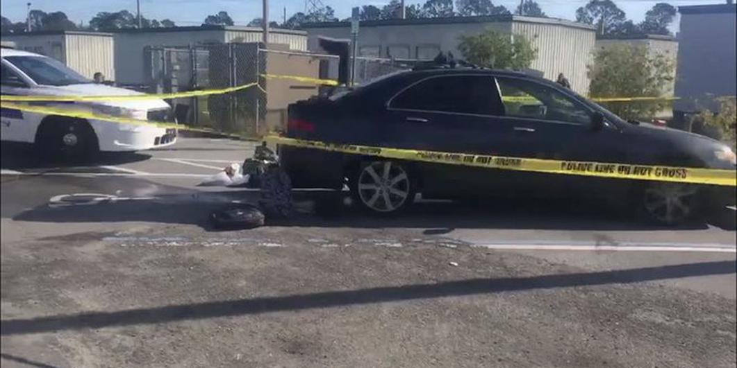 Police found a loaded gun, knives and ammo and a stolen car at Sandalwood High School on Thursday.  The principal said school security noticed two unauthorized people on campus in a suspicious vehicle, which triggered a lockdown. 