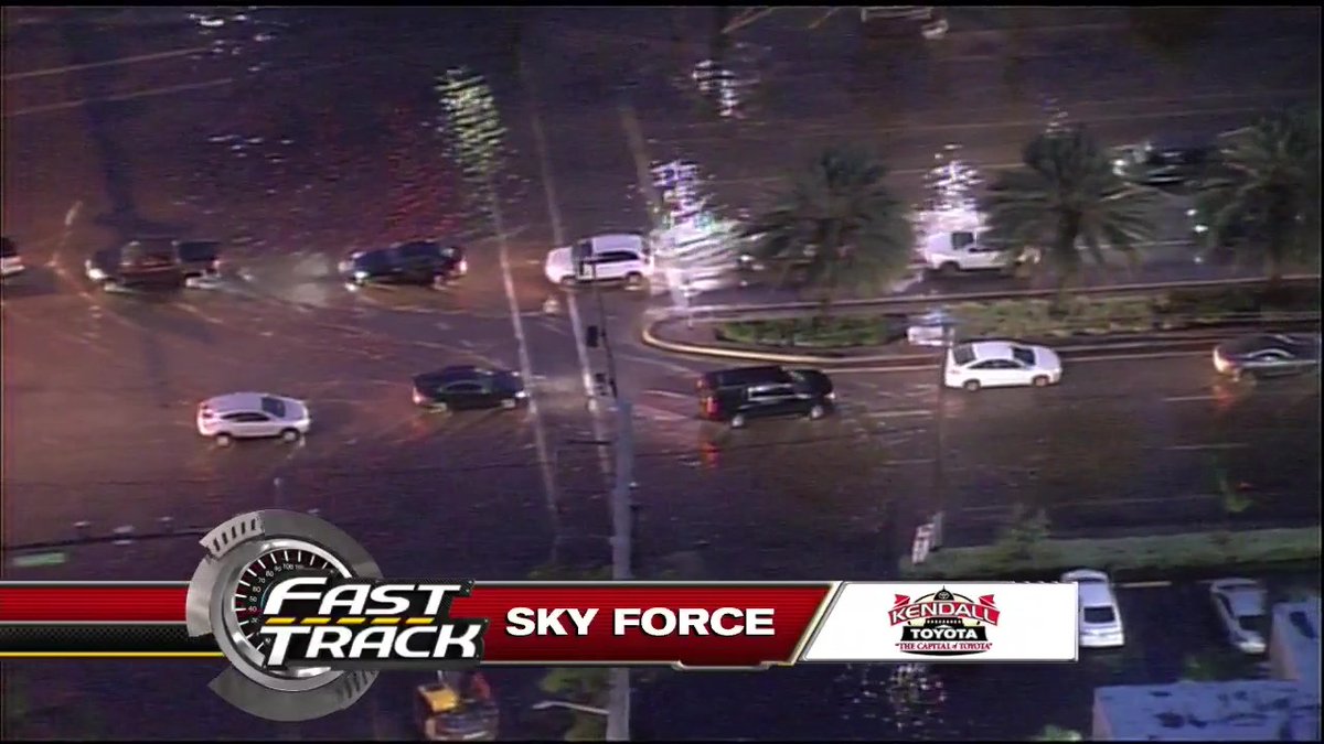 Flooding along Hallandale Beach Boulevard and NE 14th Ave