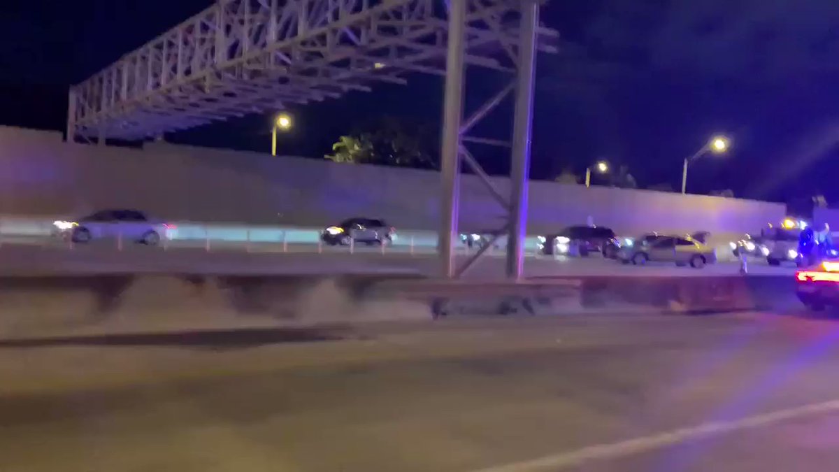Police investigating after a fight broke out in the middle of the express lanes on I-95