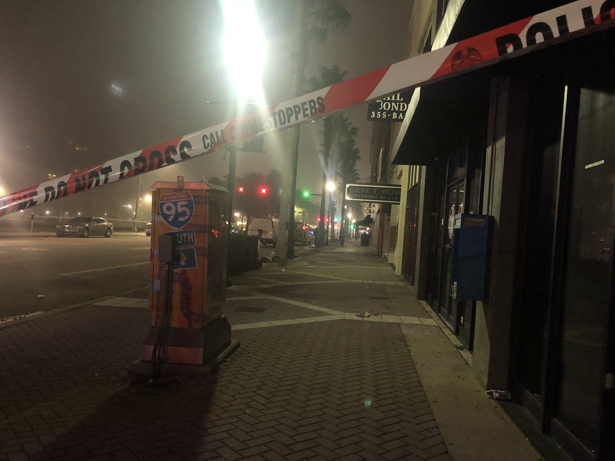 Police on scene for a shooting at a club on E Bay Street. They say one man is dead following a Christmas party at Live Bar 