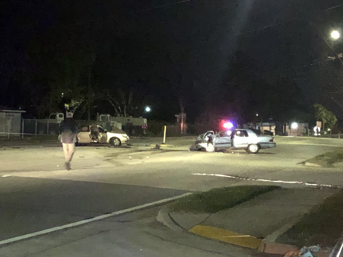 One person is dead and two others are hurt after this crash on Edgewood near Old Kings Road. JFRD says two people were trapped. One person died at the hospital 