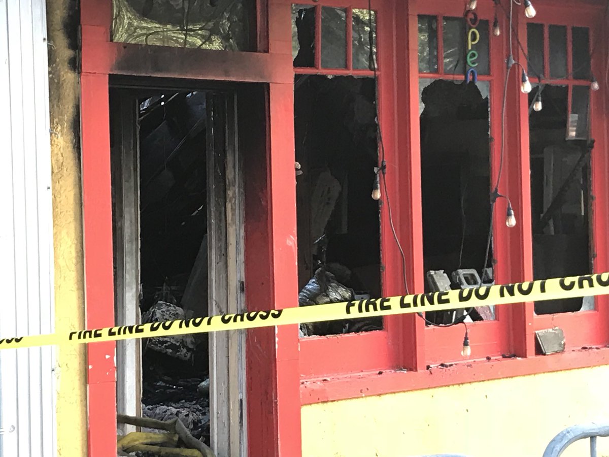 $450,000 in damage to Szechuan House, where a 4-alarm fire broke out yesterday. Unclear right   how many businesses are impacted but it appears Frankie's (next door) is currently closed