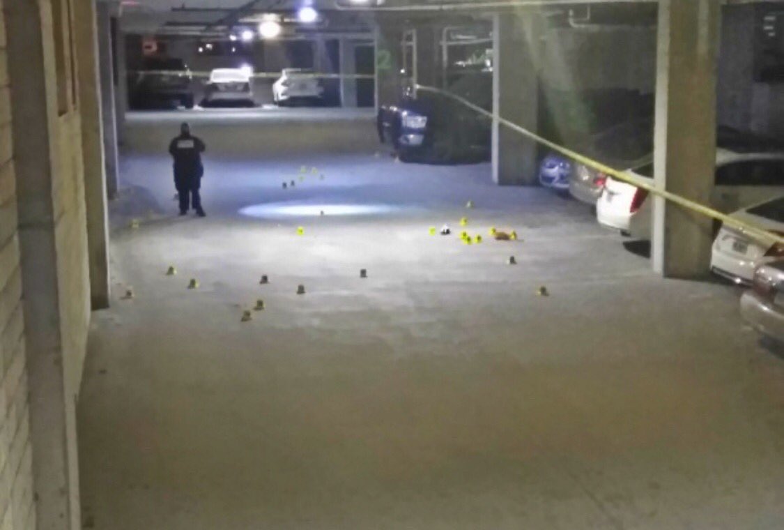 Resident of Metro 510 apartments gave these photos to @WFLA, but doesn't want to be identified. He said he heard dozens of shots ring out this morning. Two people were hit by gunfire at the downtown building.