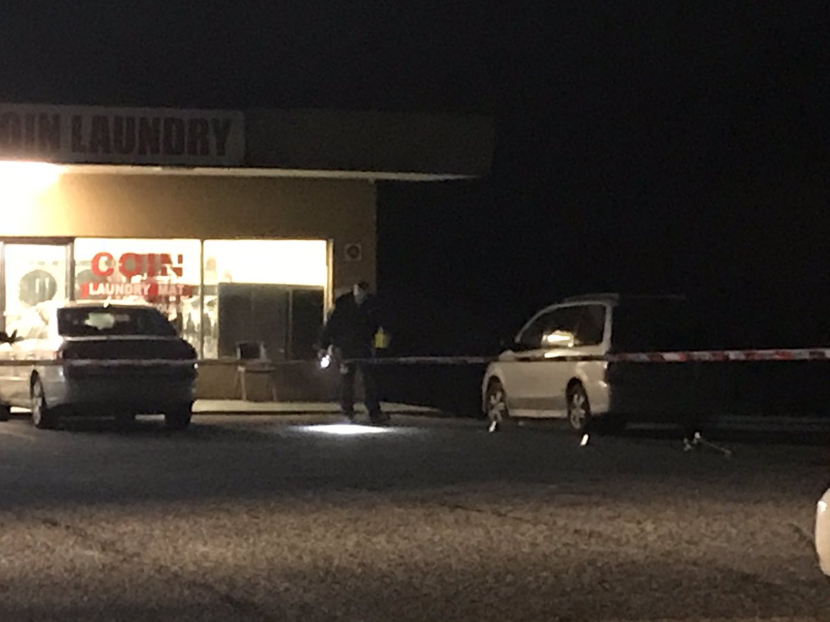 Late night shooting in front of Discount Coin Laundry off Herlong road on the Westside - JSOPIO says a Hispanic male in his 30's  was shot multiple times in the torso by an unknown suspect - his injuries currently are considered non life threatening