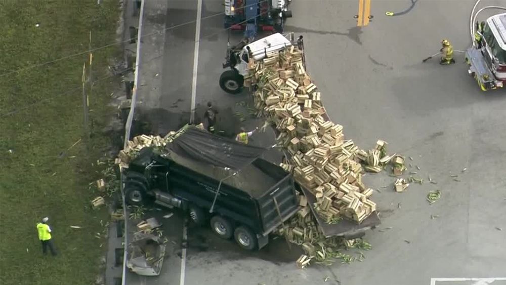 Crash, semi vs dump truck, Kanner Highway at SW Indiantown Ave. Kanner will be shut down in that area for at least one hour. Traffic is being rerouted