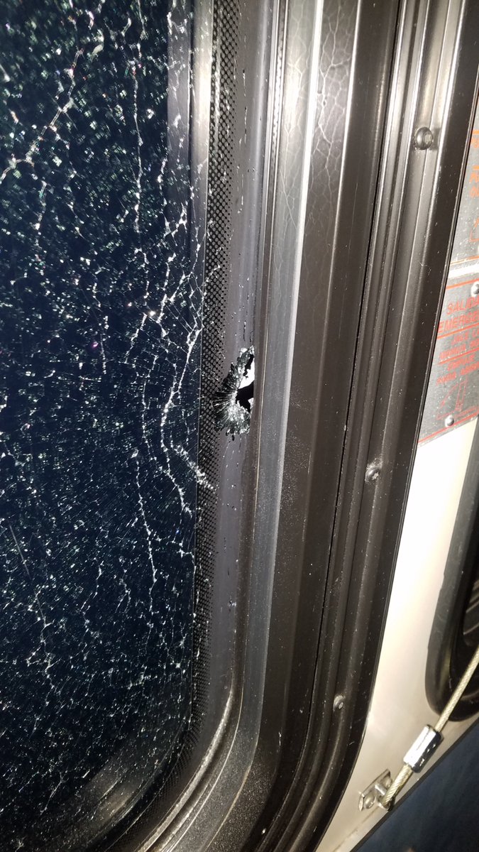 A “stray bullet” hit a Hillsborough Area Regional Transit Authority bus in Temple Terrace.