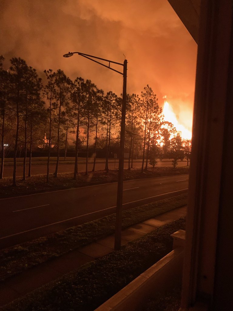 Fire is   under control, but they are still working