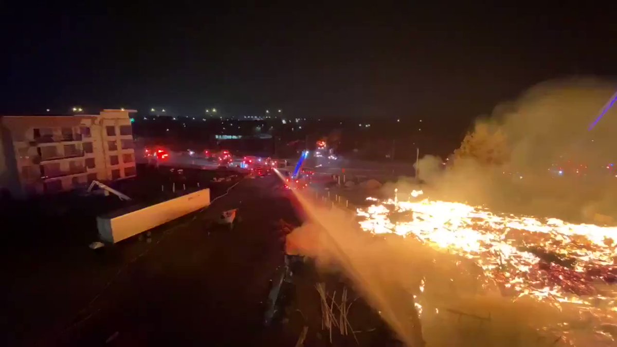 This video taken by the Jacksonville Fire and Rescue Department shows just how much it took to contain the massive 3-alarm fire that broke out at a Baymeadows apartment complex that was under construction.