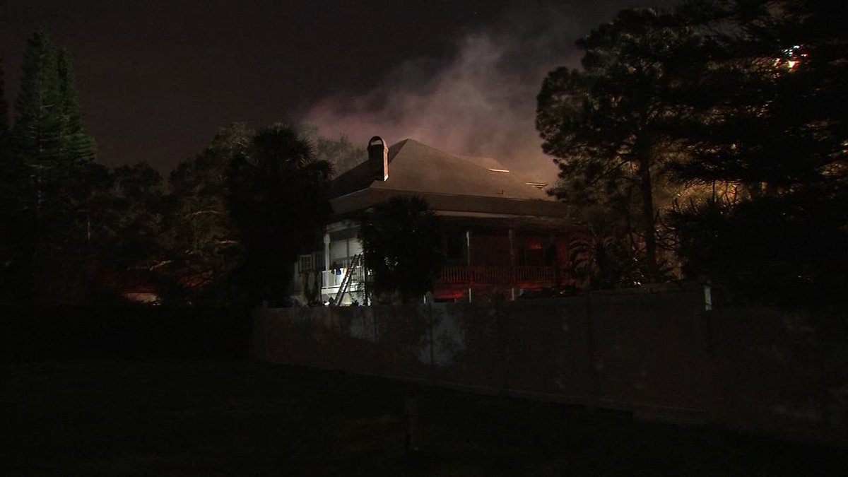One person has died following a fire in Belleair Bluffs. The fire broke out around 2 a.m. in the 400 block of Bluff View Drive. Fire officials said the flames were heavy on the first floor of the two-story home