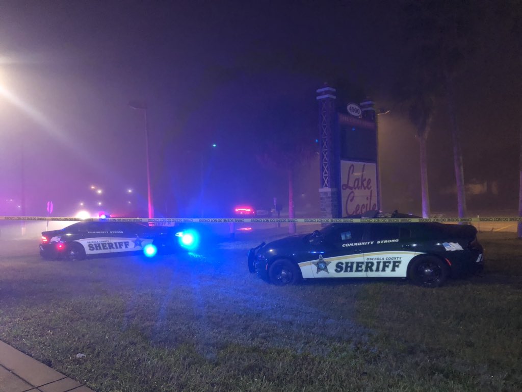 Scene of a fire at Lake Cecile Inn & Suites in Osceola County. We just spoke to a witness who believes someone started a fire inside a hotel room.