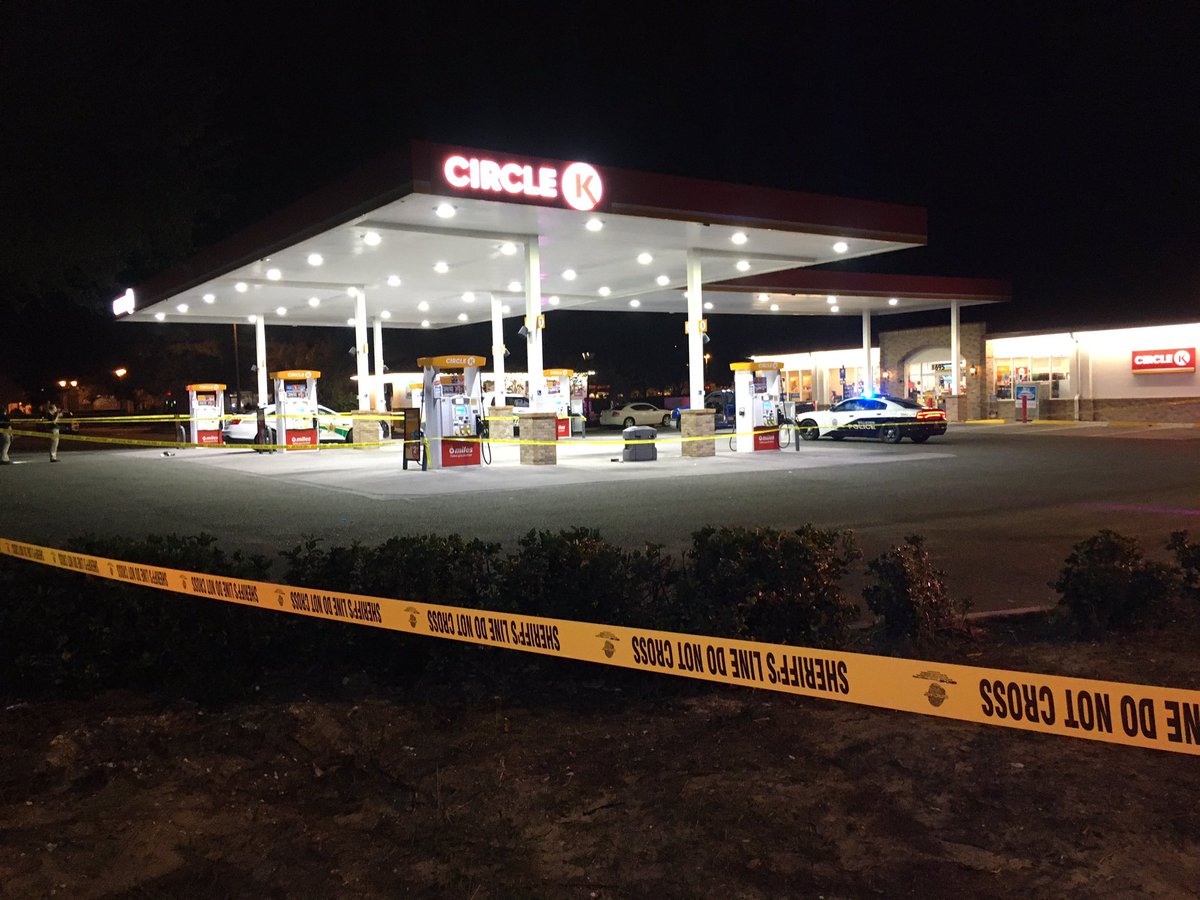 Marion County Sheriff's still on scene following an officer involved shooting that happened a few hours ago. This is the Circle K on CR 42 by the villages. Officer is ok, one male has been taken to a hospital.