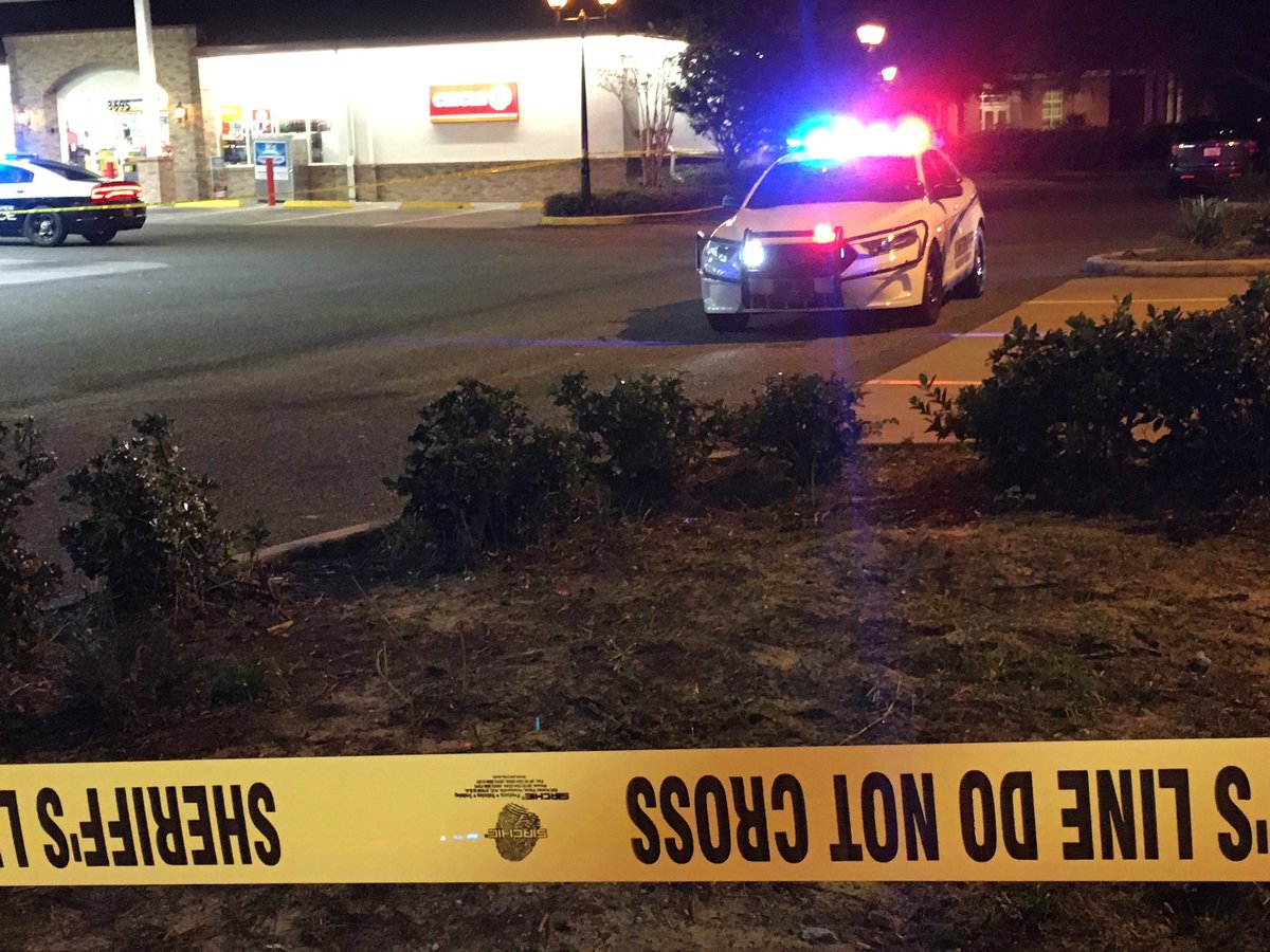 Marion County Sheriff's still on scene following an officer involved shooting that happened a few hours ago. This is the Circle K on CR 42 by the villages. Officer is ok, one male has been taken to a hospital.