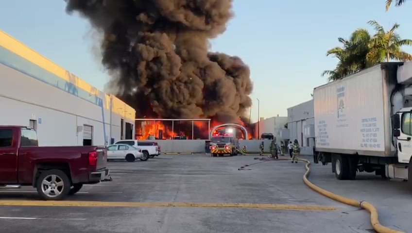 MDFR is on scene of a SecondAlarm fire on 8470 NW 68 St.
