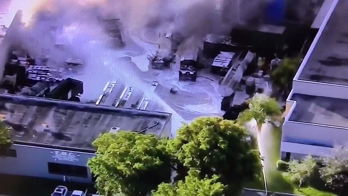 Firefighters got the upper hand on the oil recycling business fire