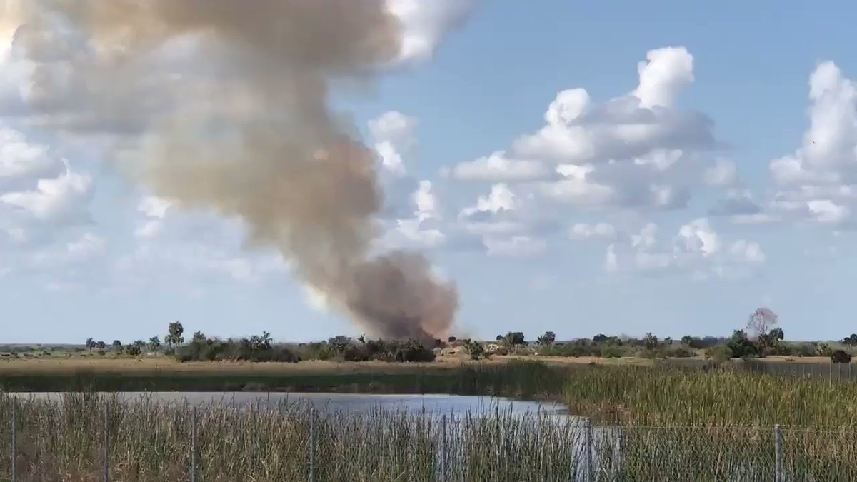 smoke in south Brevard its from a large, private pile burn on land near St Johns Hertiage Parkway & SR 192.