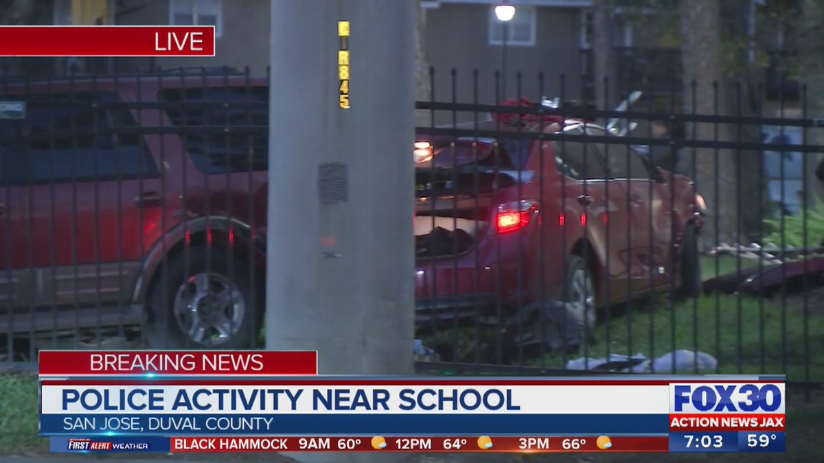 There is police activity at apartments near Wolfson High School in Jacksonville