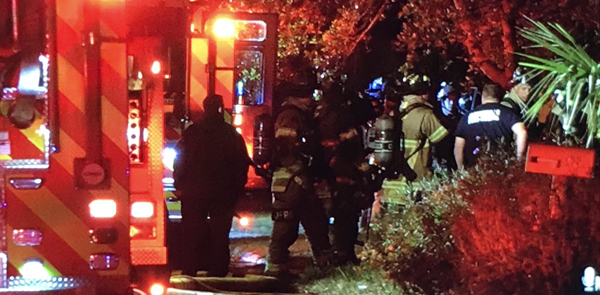 JFRDJAX on scene of a single family home structure fire in the 600 block of 46th st W - according to JFRD there was one occupant home who was able to escape- The state fire marshal has been called in - No injuries reported