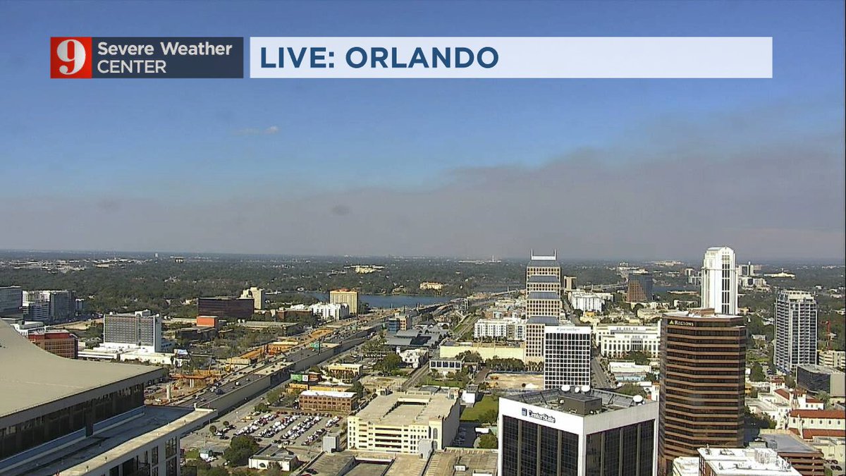 Seeing or smelling smoke There's a 1400 acre prescribed burn at Lake Apopka North Shore, winds are driving smoke over Orlando