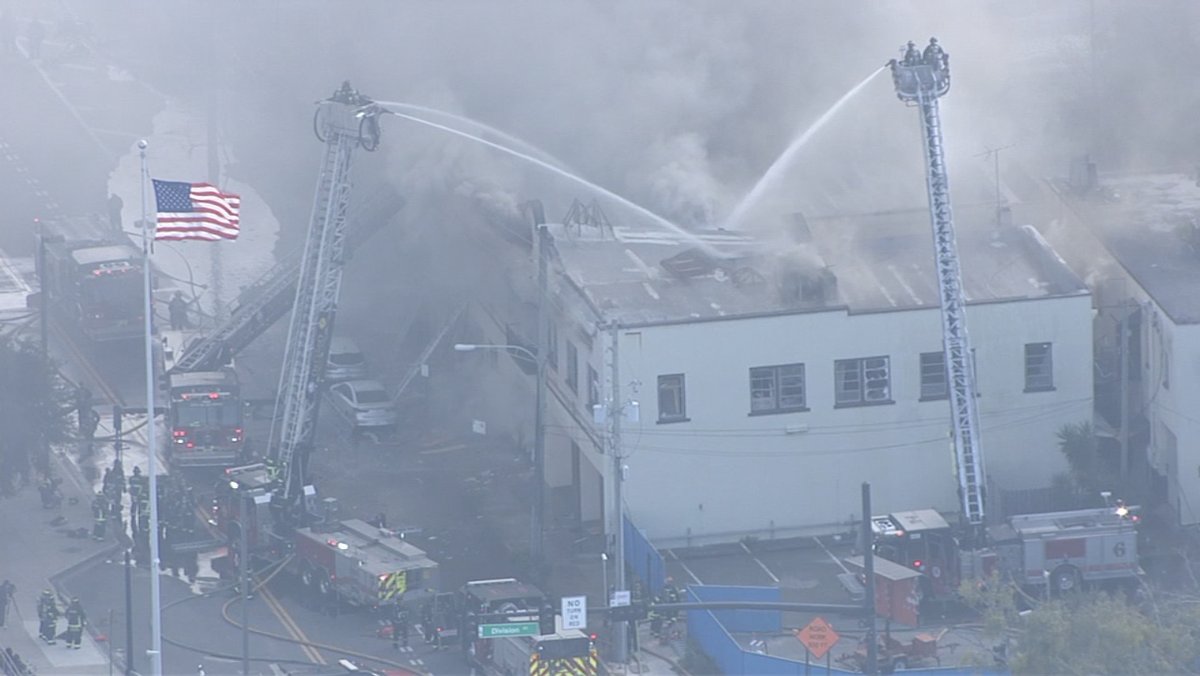 Orlando firefighters are battling fire at a former homeless shelter in downtown Orlando. Heavy smoke has been seen billowing from the building on West Central Boulevard in Parramorre.