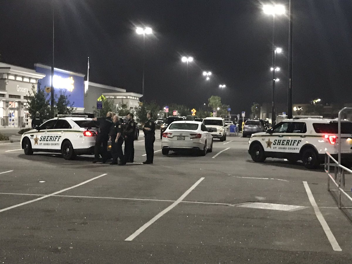 An incident at the new Durbin crossing Walmart had SJSOPIO swarming the parking lot as someone reported seeing a man in a car with a gun - Deputies made contact and determined everything was ok and he was legally allowed to possess the firearm -he was released  