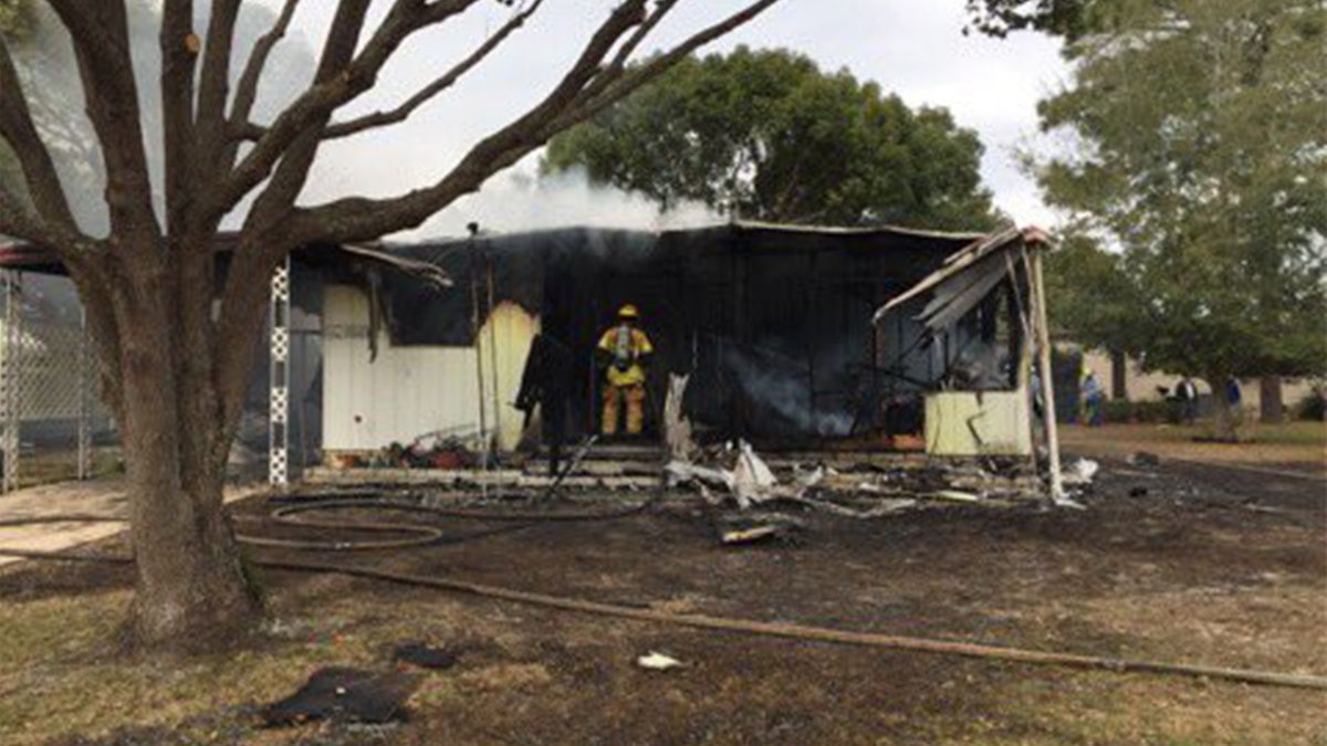 Hernando County deputies said there was at least one explosion at a Brooksville mobile home. 